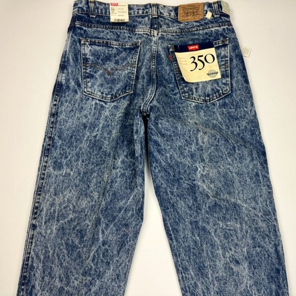 Levis 350 Orange Tag Vintage Denim Jeans Mens 36 32 NWT Tapered Y2K 90s 80s RARE - Picture 11 of 14